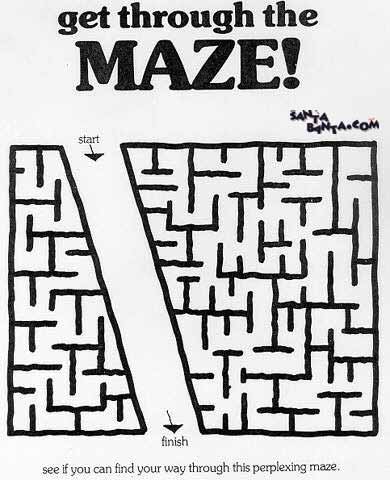 Get through the maze !